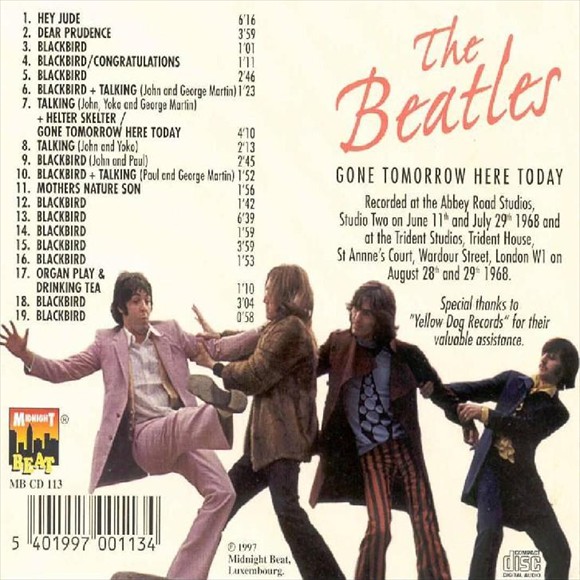 The Beatles - Gone Tomorrow Here Today-back